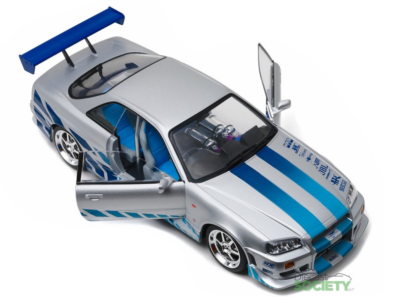 【LEDギミック】GREENLIGHT 1999 SKYLINE GTR Greenlight 1999 Nissan Skyline Gt-R V-Spec (R34) Silver NEW