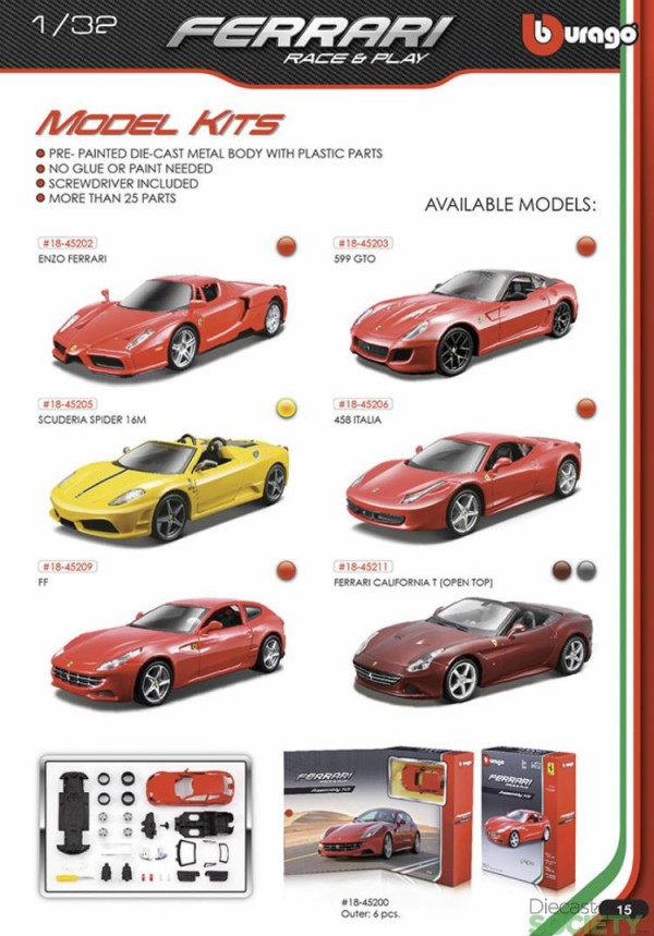 Bburago Collezione Ferrari 2016 Catalogue •