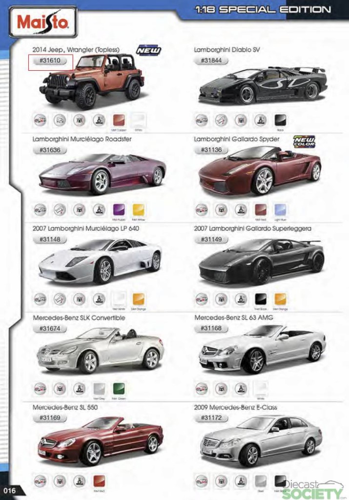 Maisto 2016 Catalogue •