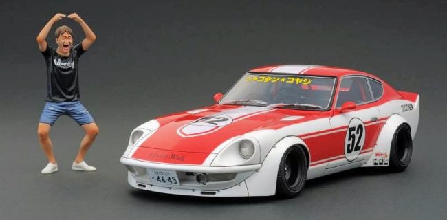 Ignition Model LB-WORKS Fairlady Z (S30) White & Mr. Kato