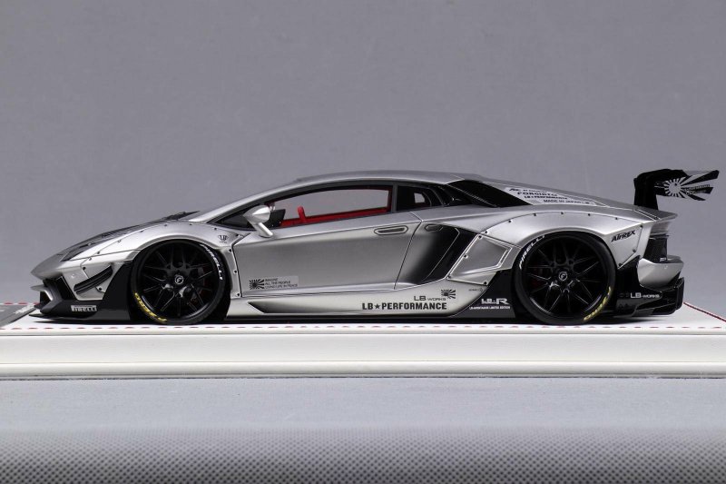 Davis & Giovanni LB Aventador 2.0 Matt Chrome Silver • DiecastSociety.com