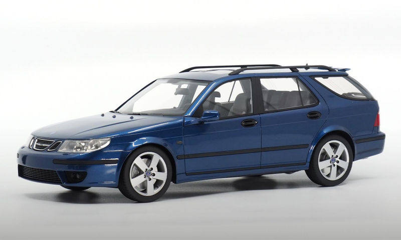 SAAB 9-5 Sportcombi Aero 1/18 ミニカー New Saab 9-5 Sportcombi 2010 1/18 scale model from DNA