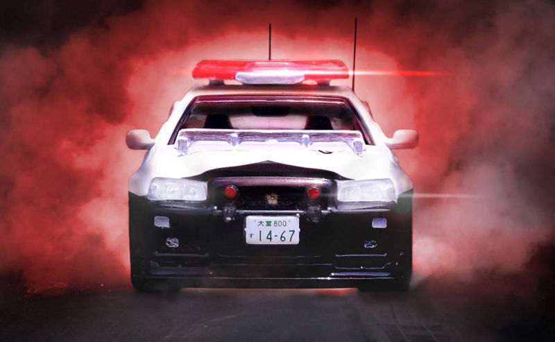 in64_NISSAN SKYLINE GT-R (R34) Japanese Police Car