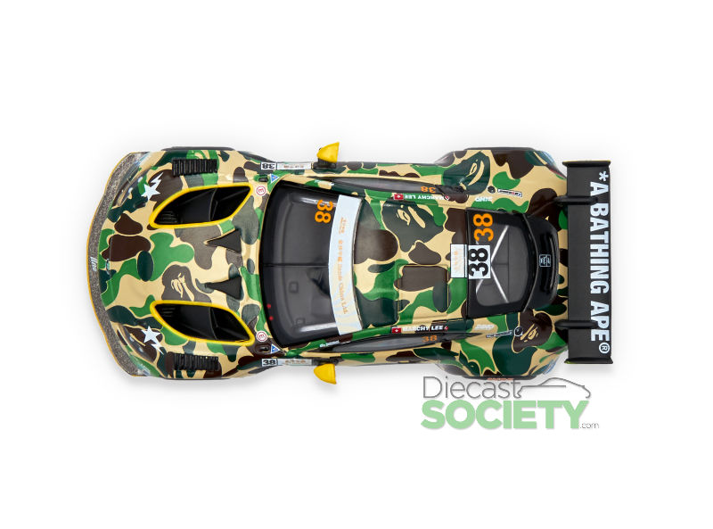3点セット BAPE ASTON MARTIN GT3 1/64 1/64 POPRACE BAPE® x Aston Martin Vantage GT3 Pink Car Model
