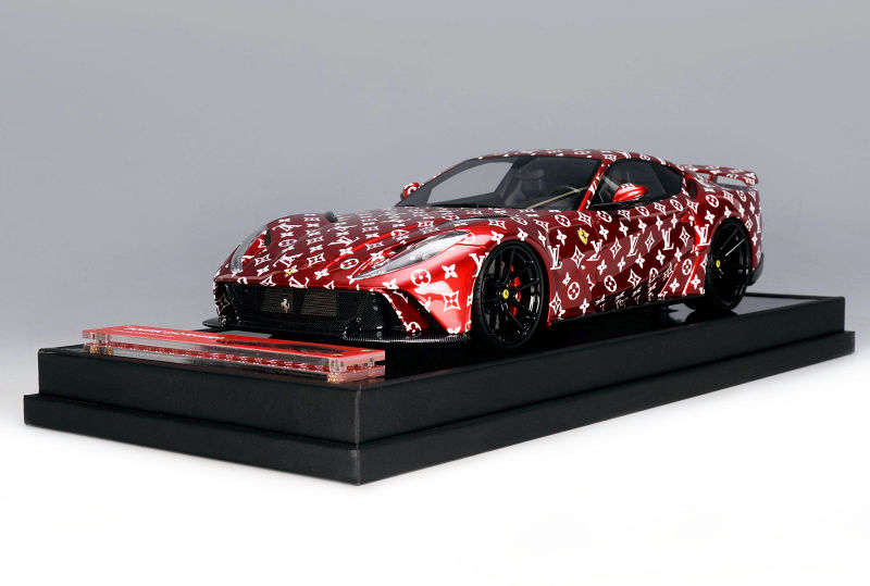 1/18 Ivy Ferrari Novitec F8 N-Largo Louis Vuitton LV Theme (Red) Resin Car  Model Limited 30 Pieces