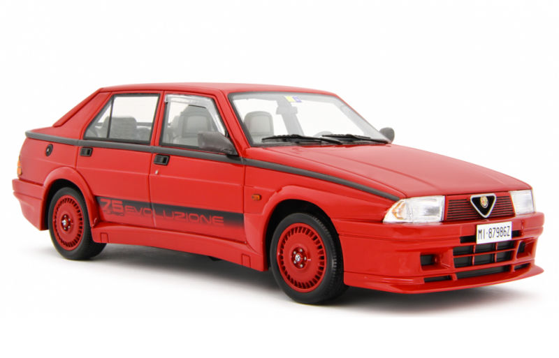 MCG 1/18 アルファロメオ75 ターボ エボルツィオーネ 1987 レッド MCG MCG18428 Scale 1/18 | ALFA ROMEO 75 TURBO EVOLUZIONE