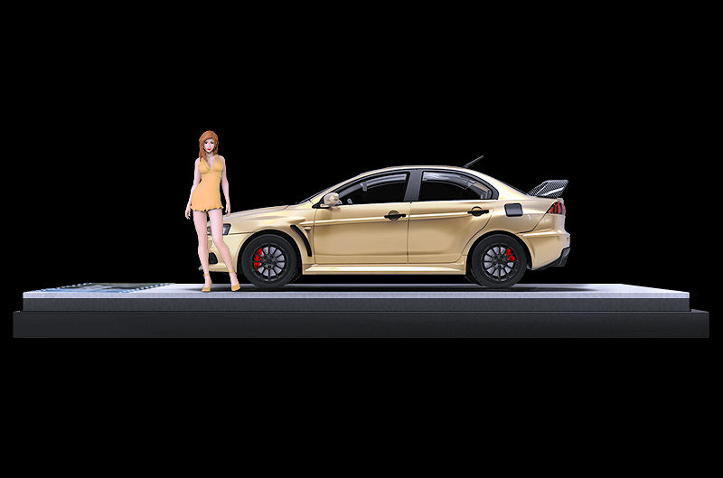 ignition model Lancer Evolution X Gold（Mitsubishi EVO X