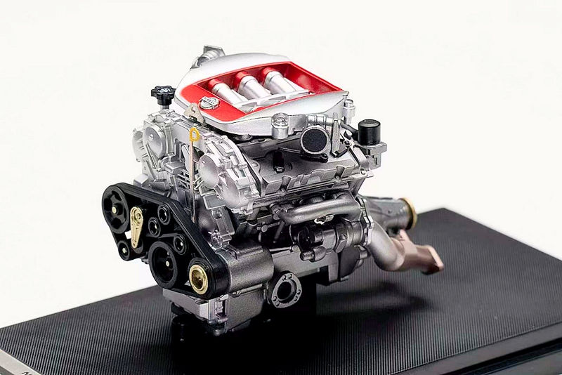 イグニッションモデル 1/64 Nissan GT-R R35 ・ Engine MotorHelix 1:64 Nissan GT-R (R35) Track Edition in Solid Red