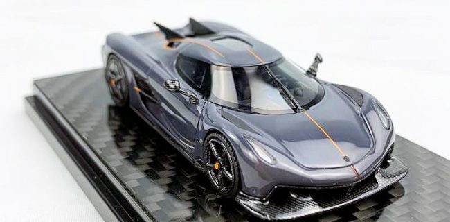 フロンティアート　1/64 ケーニグセグ ジェスコ アブソリュート Frontiart 1/64 Koenigsegg Jesko Absolut Battle Grey-FrontiArt