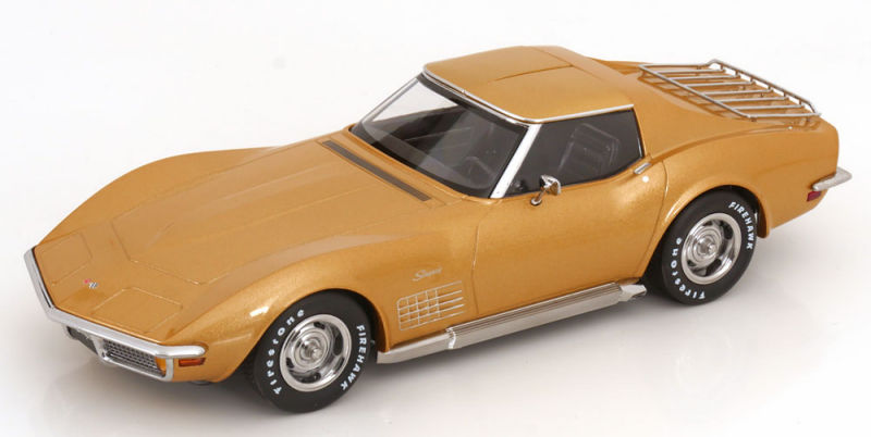 KK Scale 1:18 Chevrolet Corvette C3 1972 Nera Con Tetto Rimovibile – KKDC181224
