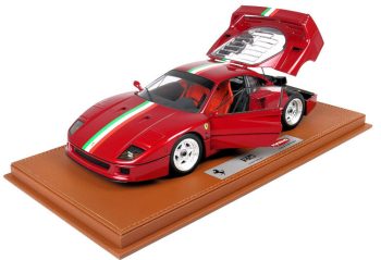 1:18 Ferrari F40 blanc métallique avec Tricolore Kyosho / BBR BBRKS004 modèle voiture BBRKS004