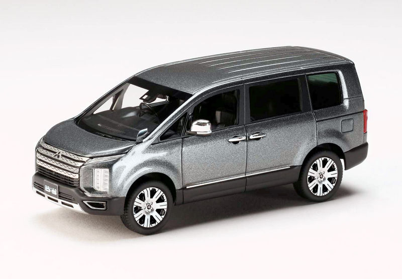 ミニカー　[破損品] 1/43 MITSUBISHI DELICA D：5(アイガーグレーメタリック×ダイヤモンドブラックマイカ) [HS217GY] ヨドバシ.com - ハイストーリー HS217GY 1/43 三菱 デリカ D：5