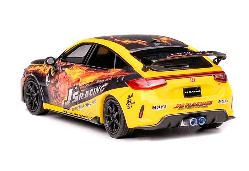 mini-gt civic typer イエロー TSM Mini GT 1:64 Honda Civic Type R FK8 - Phoenix Yellow
