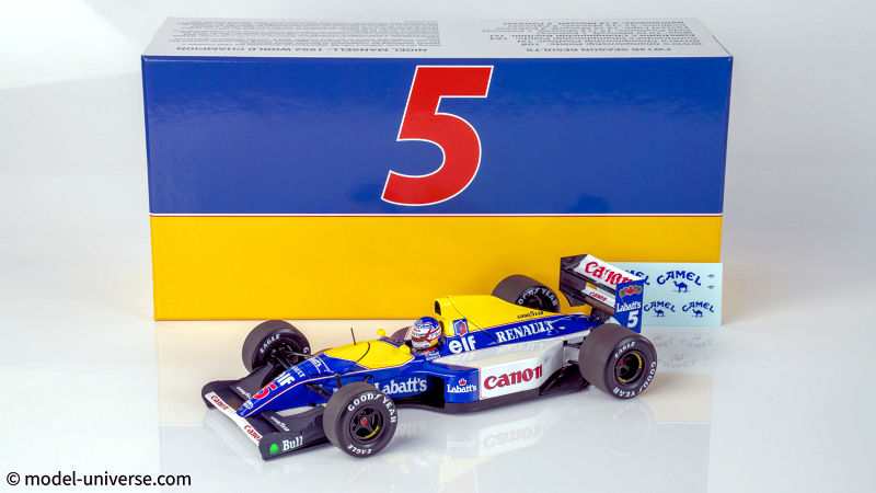 美品◆MINICHAMPS Williams Renault FW14B Williams Renault F1 FW14B #5 Nigel Mansell 1992 World