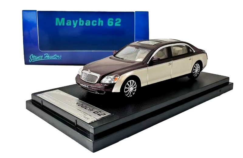 Stance Hunters 1/64 マイバッハ 62 ホワイト　ダイキャスト Stance Hunters 1:64 Benz Maybach 62 • DiecastSociety.com