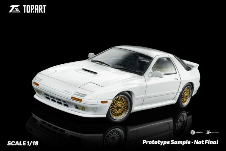 TopArt Mazda RX7 FC3S 1989 - White • DiecastSociety.com