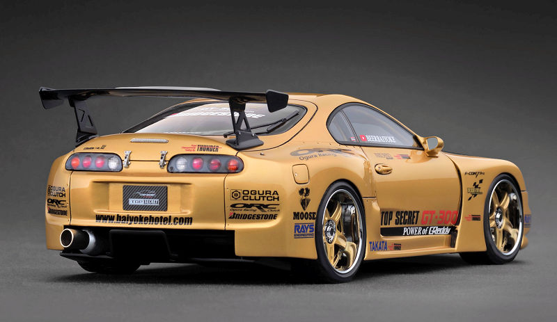 トヨタ スープラ A80 TOP SECRET GT-300 Ignition Model #6 TOP SECRET GT300 Supra (A80) - Gold